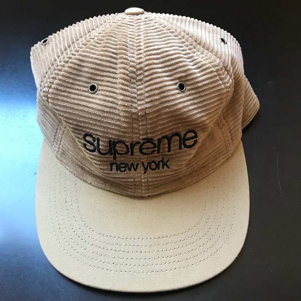 Supreme 6 panel hat adjustable corduroy